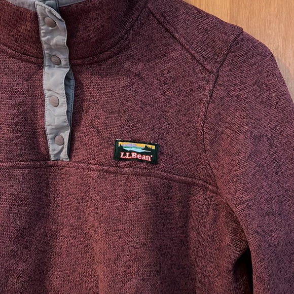LL Bean Sweater Fleece Pullover - Picture 2 of 13